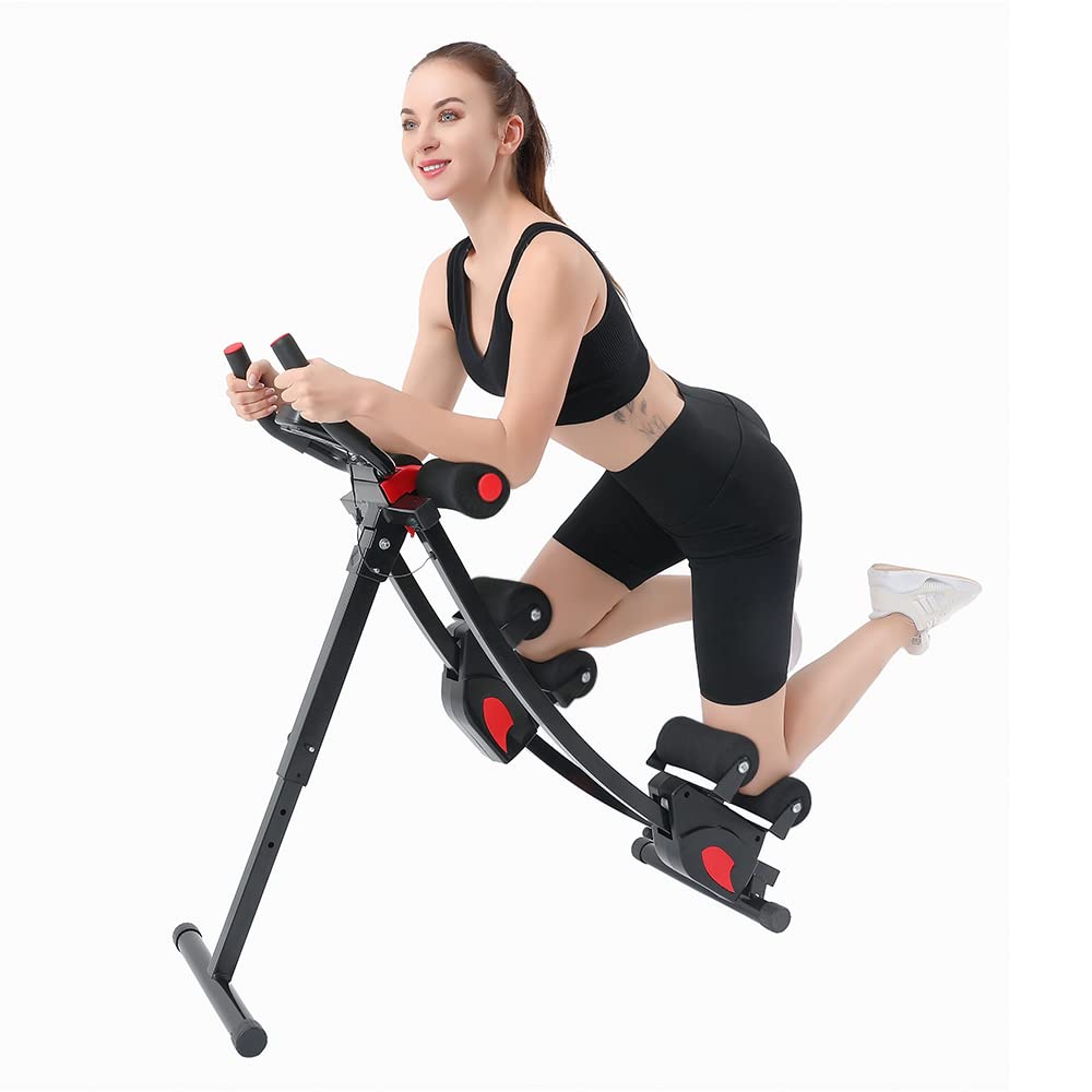Fitlaya Fitness ab machine, ab workout equipment for home gym, Height Adjustable ab trainer, foldable fitness equipment.