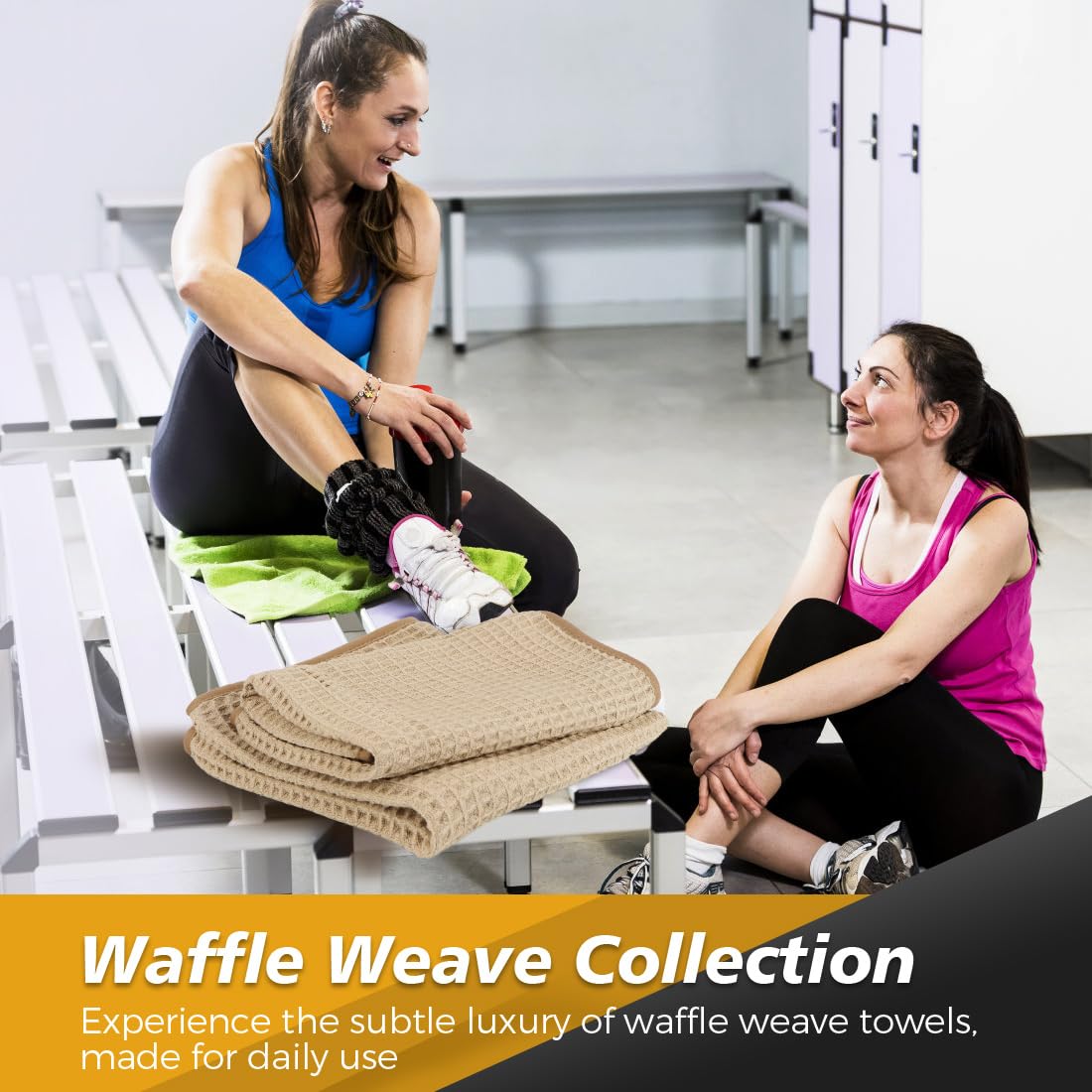 HOMEXCEL Gym Towels 4 Pack (15x25 Inches) – Ultra Soft Microfiber Towels for Gym, Fitness, Yoga, Shower, Spa & Bathroom | Highly Absorbent, Lightweight & Quick Dry Workout Towels