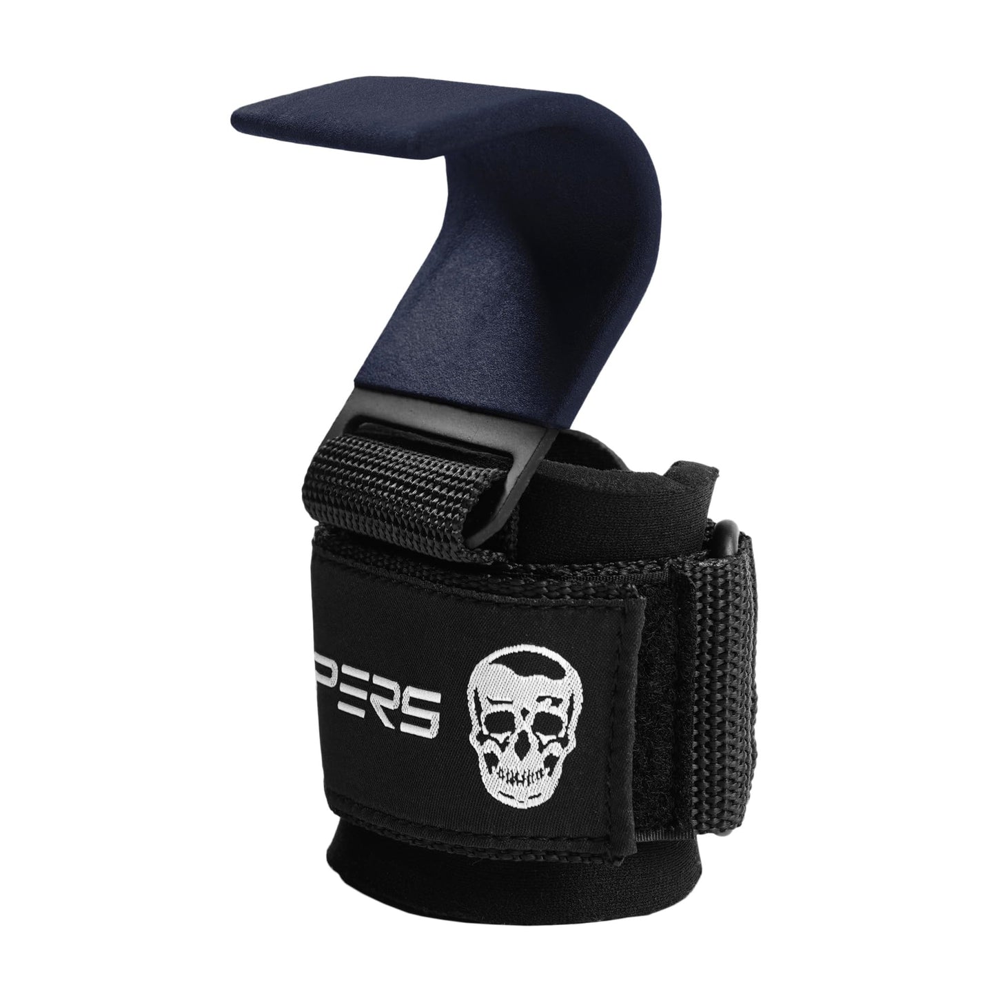 Weight Lifting Hooks Pair, Heavy Duty Wrist Straps with Hand Grip Support for Deadlifts, Pull Ups, and Shrugs for Men and Women