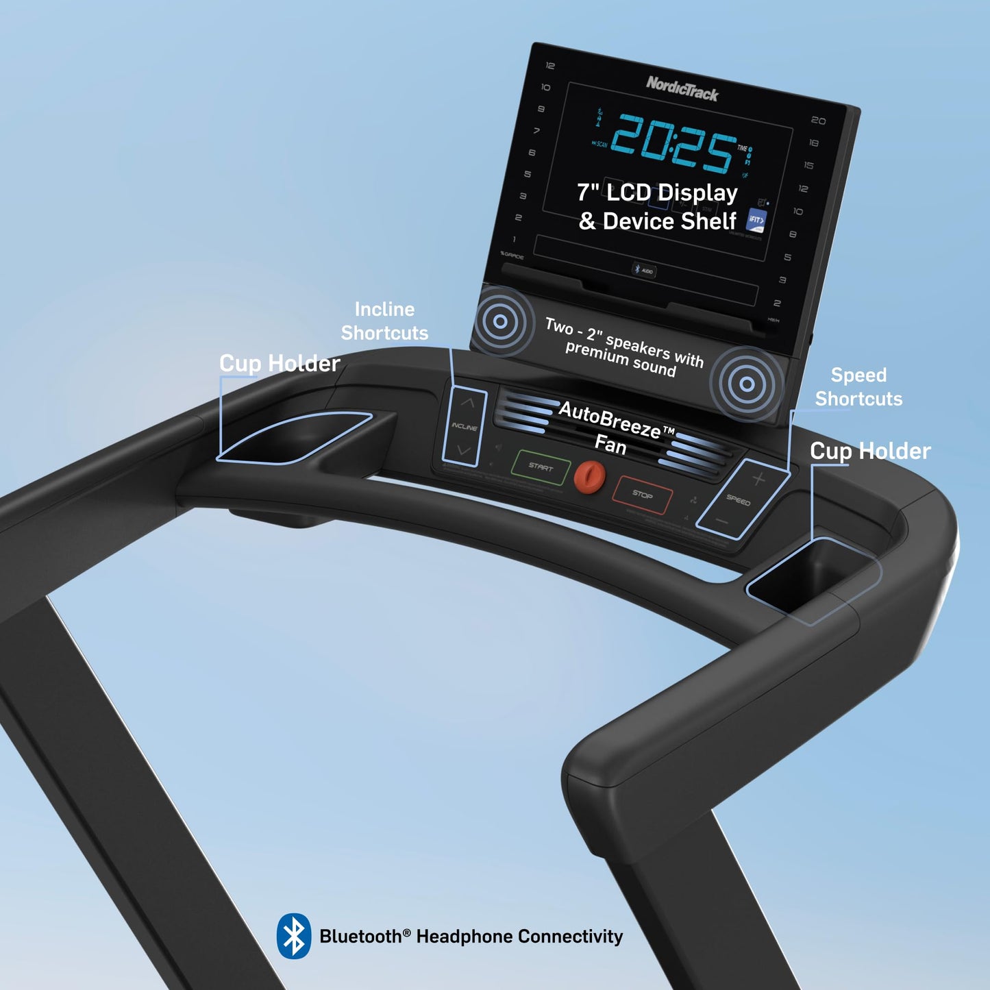 **NordicTrack T Series Treadmill – Smart Foldable Treadmill for Home Gym, iFIT Compatible Running Machine with Bluetooth Speakers, Auto Incline, and Powerful Motor for Cardio Fitness Training**