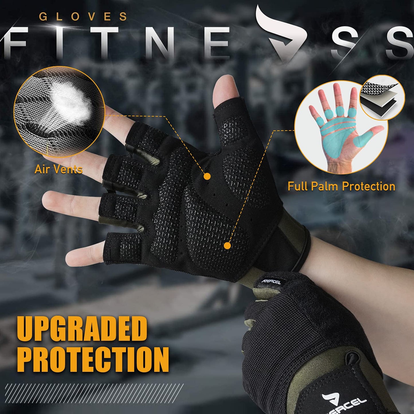Workout Gloves for Men and Women, Breathable Snug-Fit Gloves for Weight Lifting, Cycling, Gym, and Training