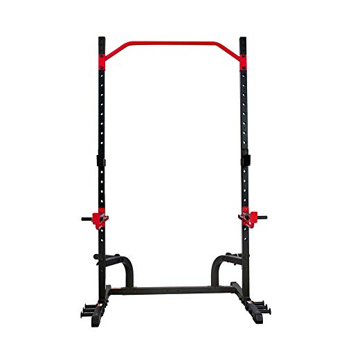 Adjustable Multi-Function Squat Rack – Barbell Rack for Weight Lifting, Home Gym Workouts, Bench Press, Supports Up to 690 lbs