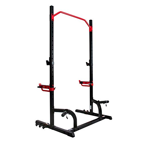 Adjustable Multi-Function Squat Rack – Barbell Rack for Weight Lifting, Home Gym Workouts, Bench Press, Supports Up to 690 lbs