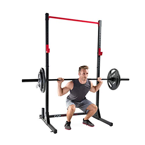 CAP Barbell Power Rack with Attachments – Adjustable Strength Training Rack for Home Gym Workouts
