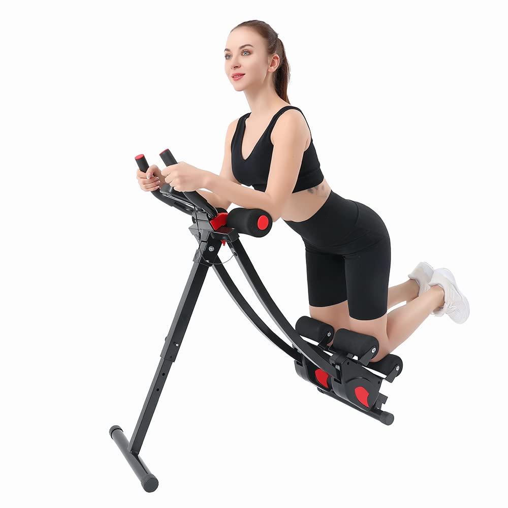 Fitlaya Fitness Ab Machine – Adjustable Height Ab Trainer, Foldable Core Workout Equipment for Home Gym Fitness and Abdominal Training