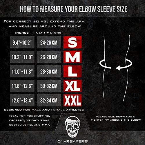 Elbow Sleeves with Wrist Wraps (Pair) – 5mm Neoprene Elbow Brace for Compression & Support – Ideal for Powerlifting, Weightlifting, Bench Press & Tendonitis Relief – For Men & Women