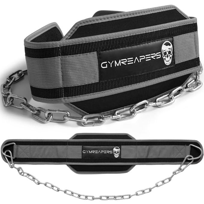 Dip Belt with Steel Chain for Weightlifting, Pull Ups, and Dips, Heavy Duty Belt for Added Weight Training