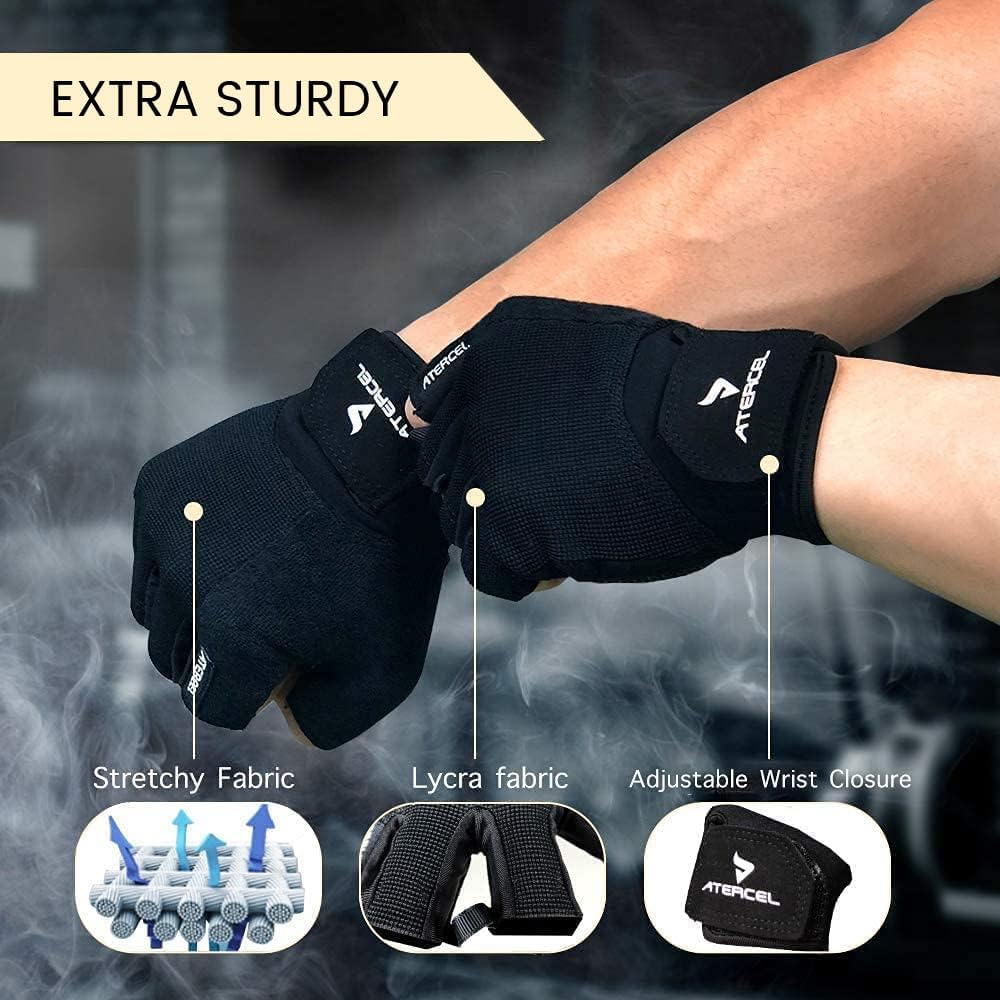 Workout Gloves for Men and Women, Breathable Exercise Gloves for Weight Lifting, Cycling, Gym, and Training