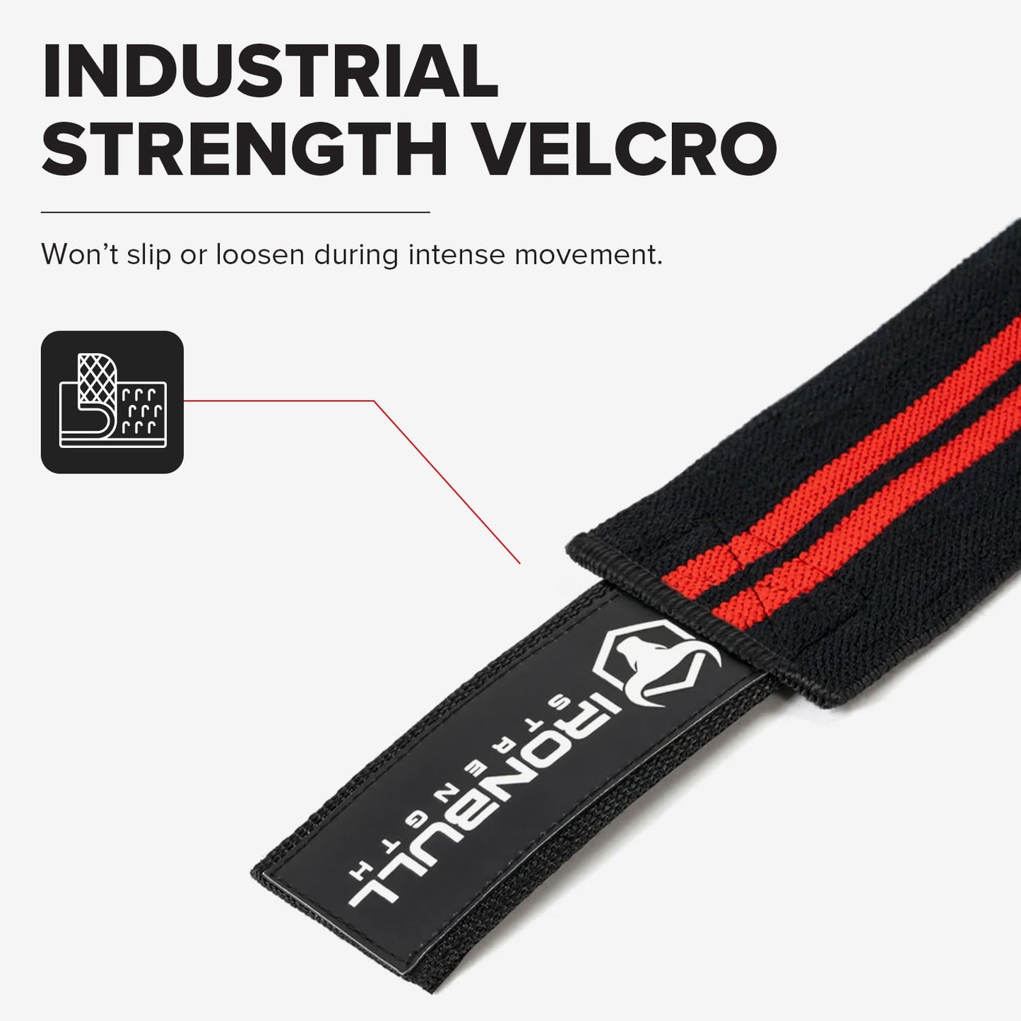 80" Elastic Knee Wraps for Weightlifting, Squats, and Powerlifting, Compression Knee Support for Strength Training and Gym Workouts