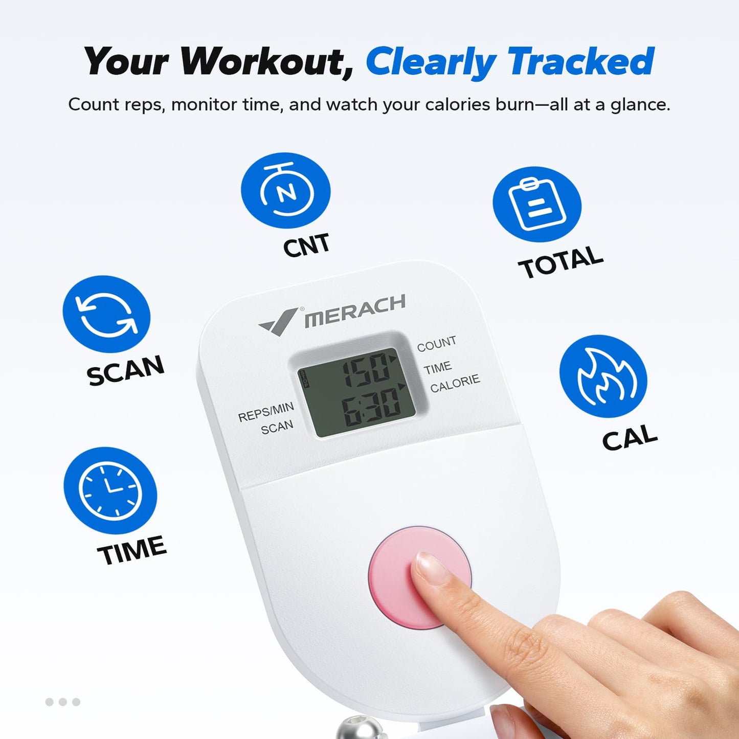 MERACH Ab Machine – Adjustable Ab Trainer with Ergonomic Arc Track, Foldable Ab Workout Equipment for Full Body Home Gym Exercise and Core Training