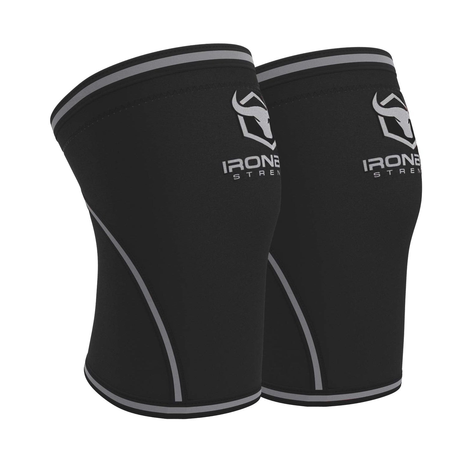 Iron Bull Strength 7mm Knee Sleeves (Pair) for Weightlifting & Powerlifting | USPA, IPL, IWF & USAW Approved – Premium Knee Compression Support for Squats, Lifting, and Gym Training – Men & Women