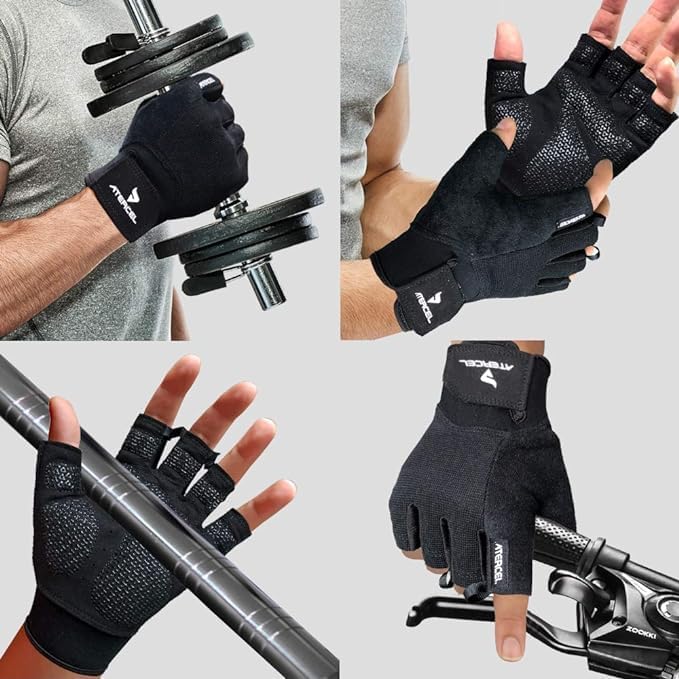 Workout Gloves for Men and Women, Breathable Exercise Gloves for Weight Lifting, Cycling, Gym, and Training