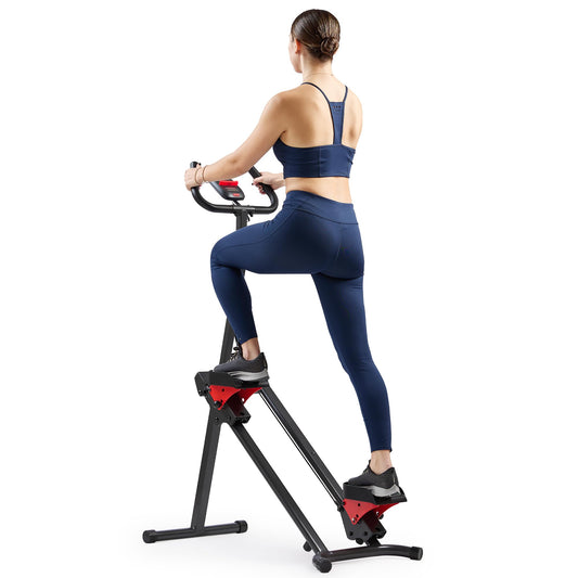 Stair Stepper with Handlebar, Extended Step Range Climber Machine for Legs, Core & Glute Workouts, App Compatible