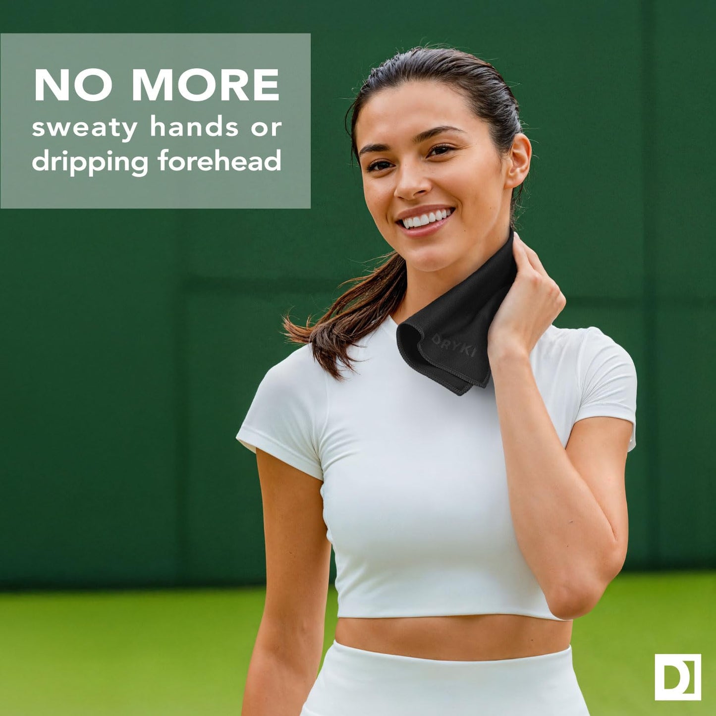 Sweat Absorbing Handkerchiefs (5 Pack, Black) – The Original Pocket-Sized Sweat Towels | Quick-Dry Microfiber Sweat Rags for Face, Hands & Body | Ideal for Gym, Sports, Running & Work – For Men & Women