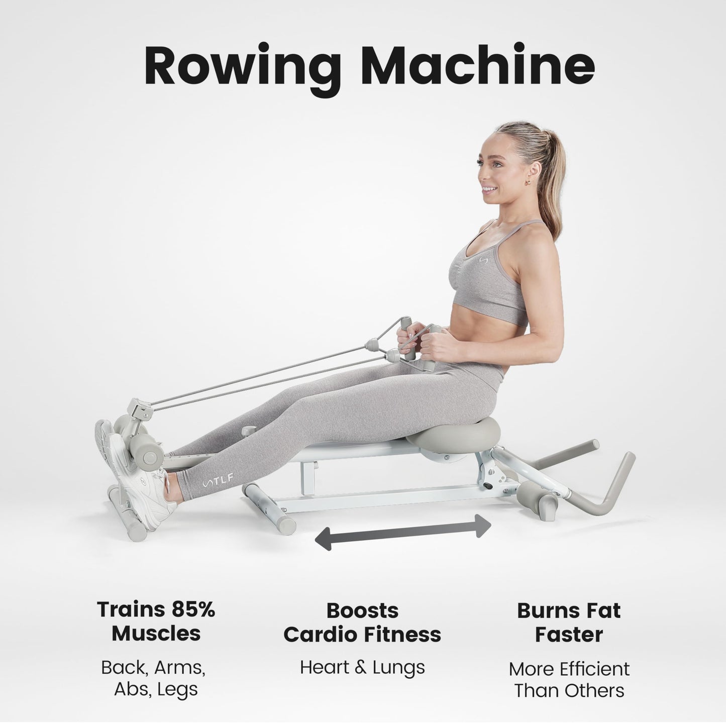 WONDER CORE Pro Max Ab Machine – 4-in-1 Ab Workout Equipment for Home Gym Training, Stomach Exercise Machine with Rowing, Leg Press, Glider & Roman Chair Functions