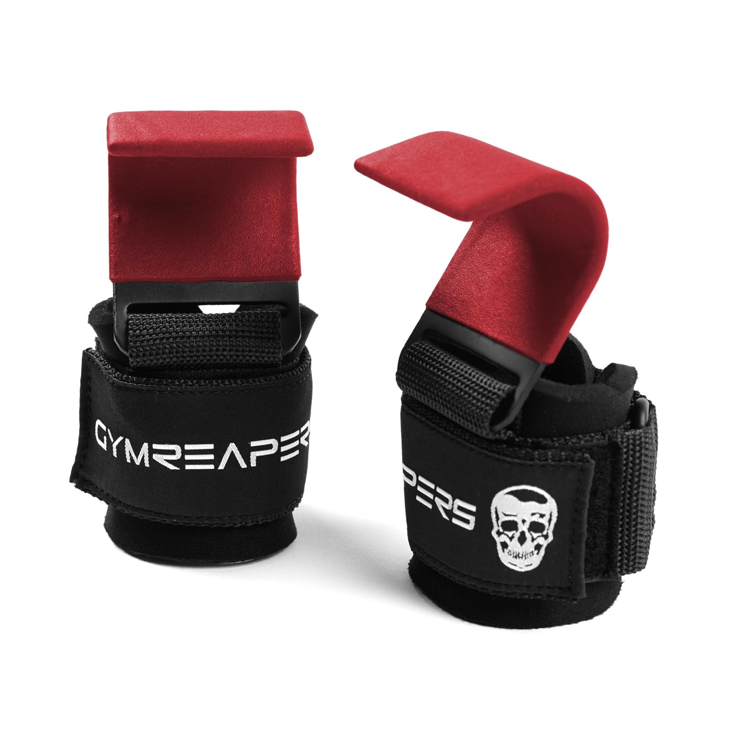 Weight Lifting Hooks Pair with Heavy Duty Wrist Straps, Hand Grip Support for Deadlifts, Pull Ups, and Shrugs, Men and Women