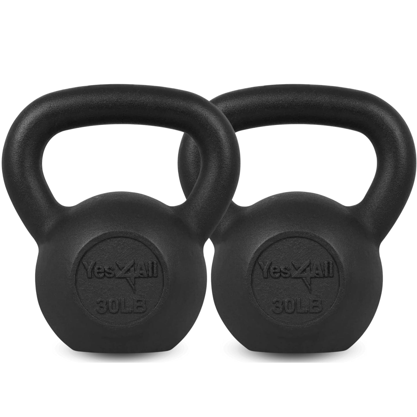 Cast Iron Kettlebell 5–80 lbs, Strength Training Weight for Full Body Workouts, Push-Ups and Grip Exercises at Home or Gym
