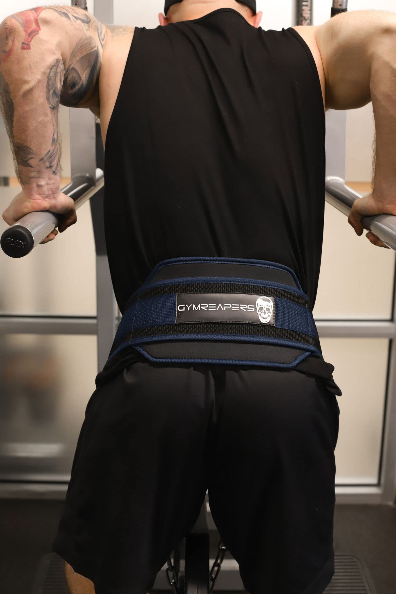 Dip Belt with Heavy Duty Steel Chain for Weightlifting, Pull Ups, and Dips, Adjustable Belt for Added Weight Training