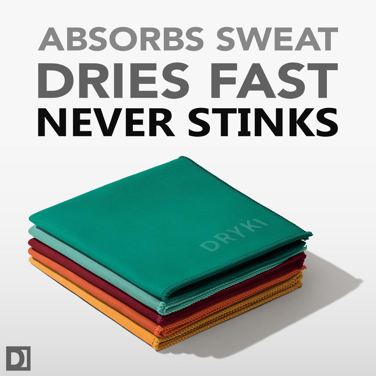 Sweat Absorbing Handkerchiefs (5 Pack, Mountain) – The Original Pocket-Sized Sweat Towels | Quick-Dry Microfiber Sweat Rags for Face, Hands & Body | Super Absorbent Sweat Cloths for Gym, Sports, Work & Travel – For Men & Women