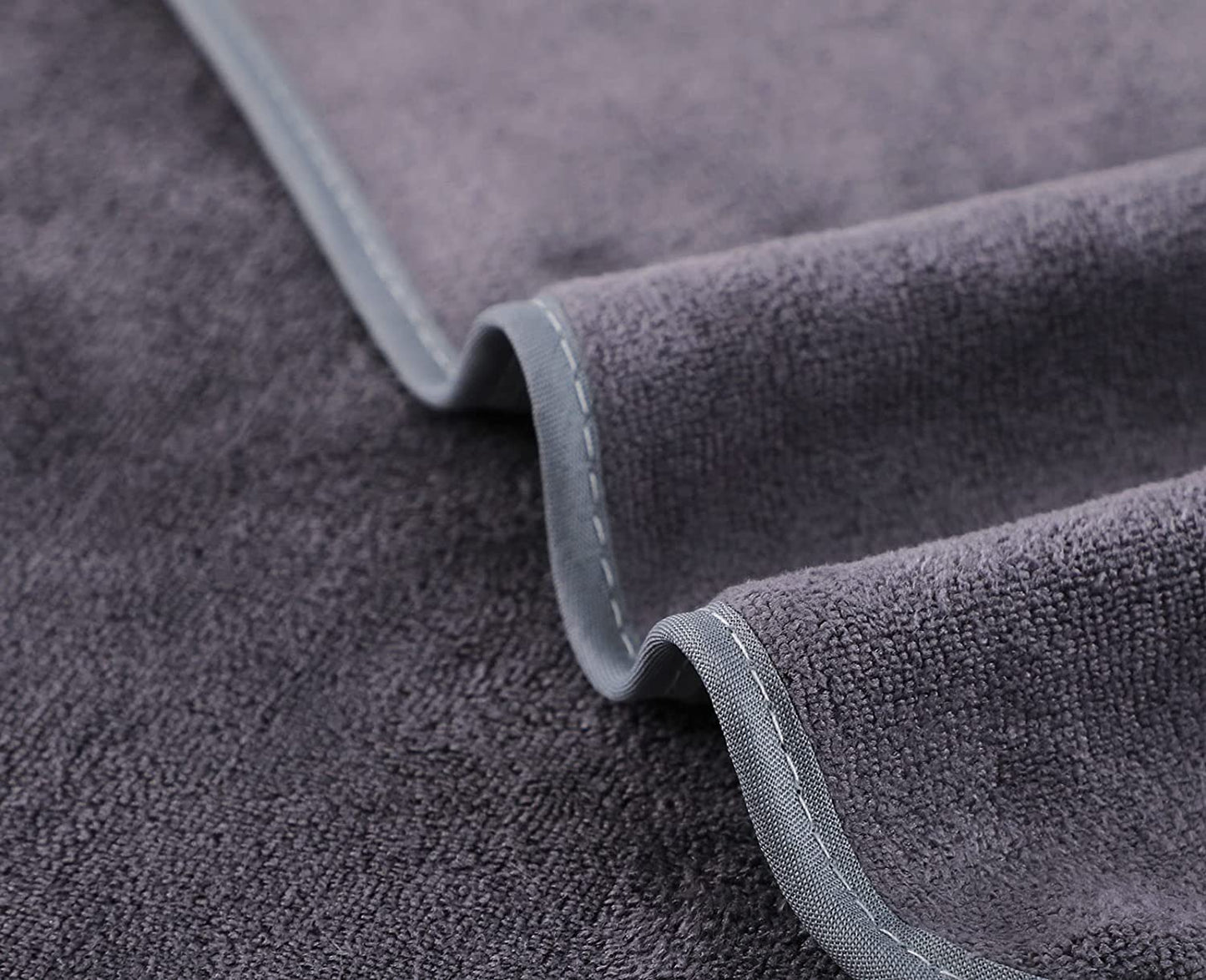 Microfiber Gym Towels (3 Pack, Grey+Blue+Purple) – Large 15"x31" 380-GSM Super Soft, Quick-Drying Towels for Exercise, Fitness, Sports & Workouts