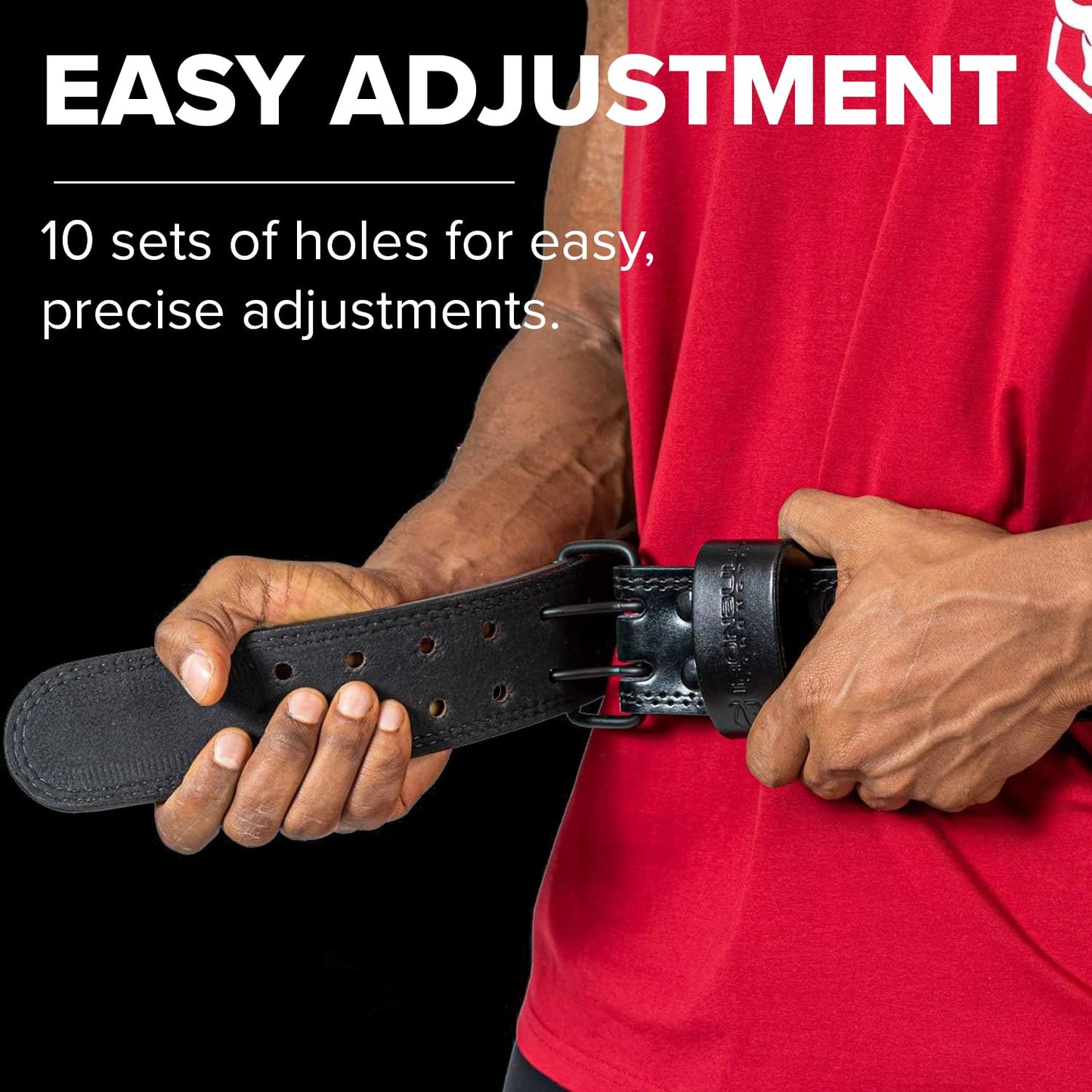 7mm Leather Weight Lifting Belt, 4" to 2" Tapered Premium Belt for Olympic Lifting, Powerlifting, Cross Training, and Gym Workouts, Men and Women