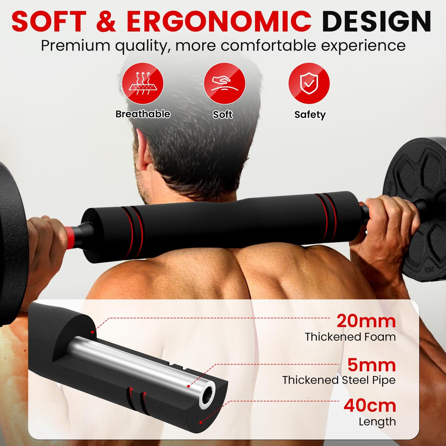 Adjustable 4-in-1 Dumbbell Set 20/33/45/70/90 lbs, Converts to Barbell, Kettlebell and Push-Up Stand for Home Gym Fitness