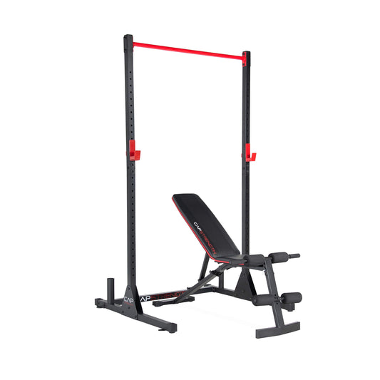 CAP Barbell Power Rack with Attachments – Adjustable Strength Training Rack for Home Gym Workouts