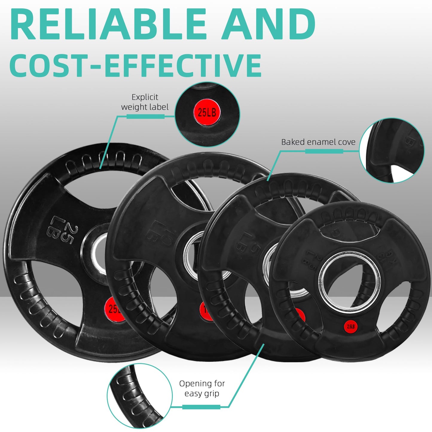 Fitvids 2-Inch Olympic Cast Iron Weight Plates with 5FT Barbell and Safety Locks – 100 lbs Set (85 lbs Plates + 15 lbs Bar), Multiple Package Options