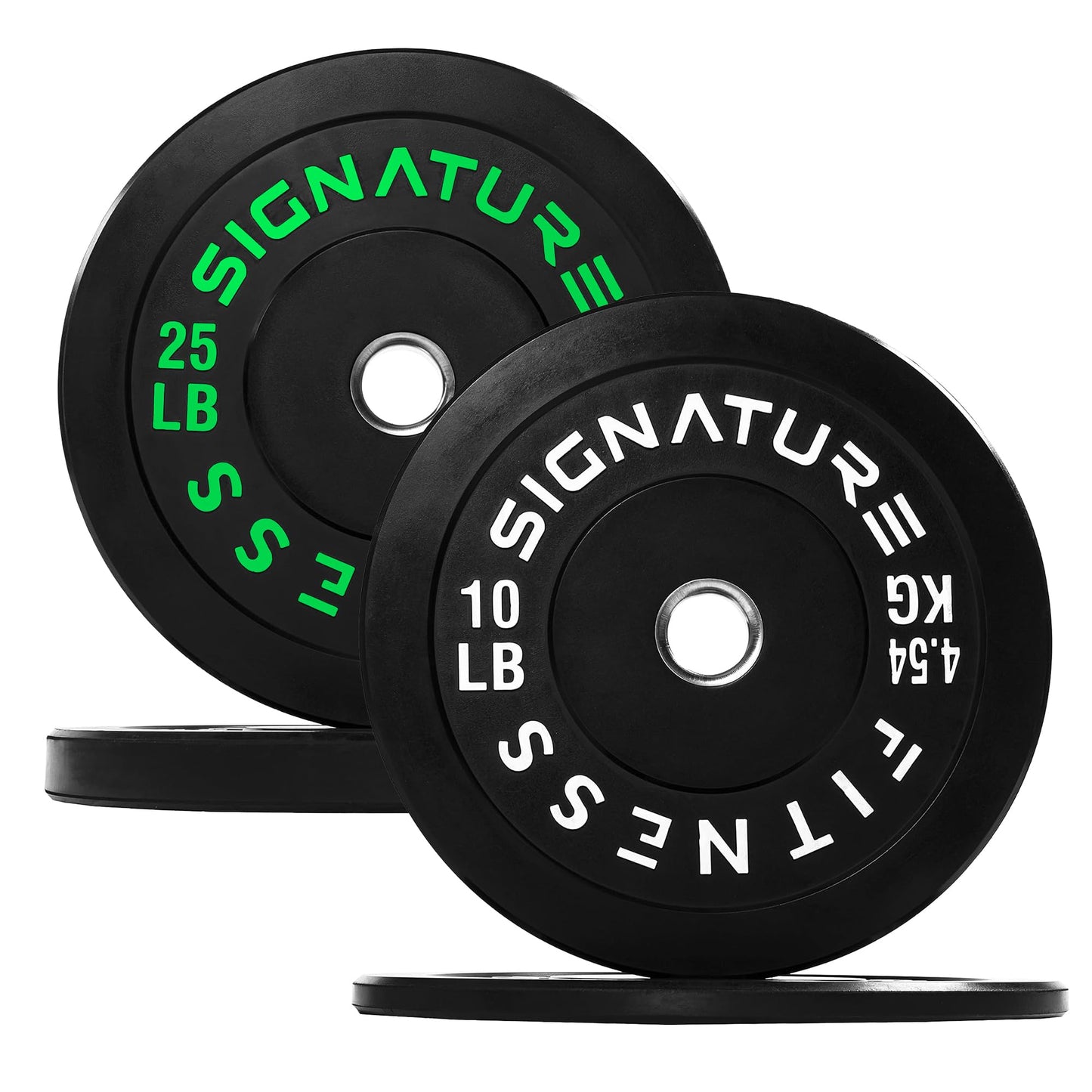 Fitvids Olympic Bumper Plates Set, 2" Weight Plates for Strength Training & Weightlifting, Available in Pairs, Sets, or Sets with Barbell – Multiple Options
