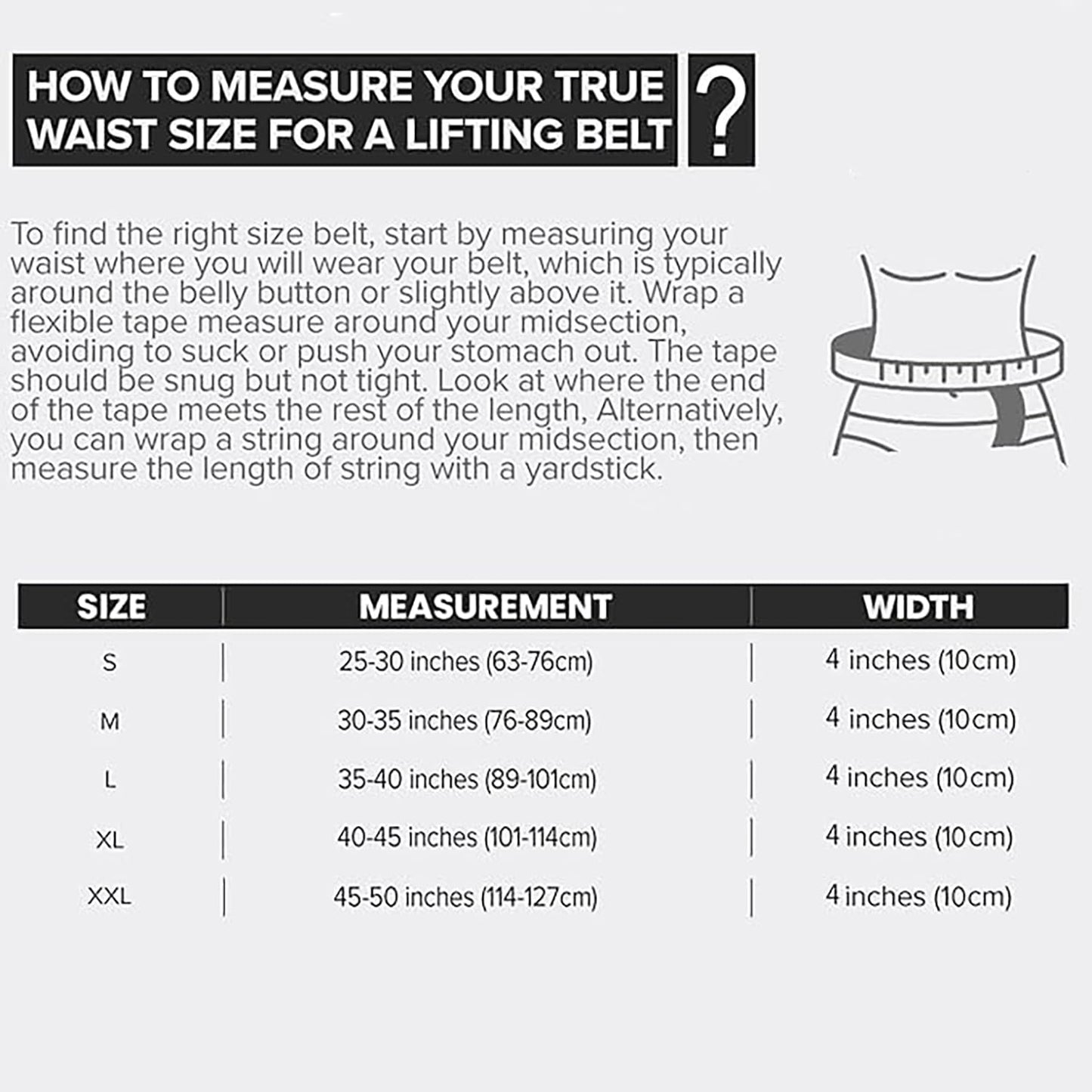 7mm Leather Weight Lifting Belt, 4" to 2" Tapered Premium Belt for Olympic Lifting, Powerlifting, Cross Training, and Gym Workouts for Men and Women