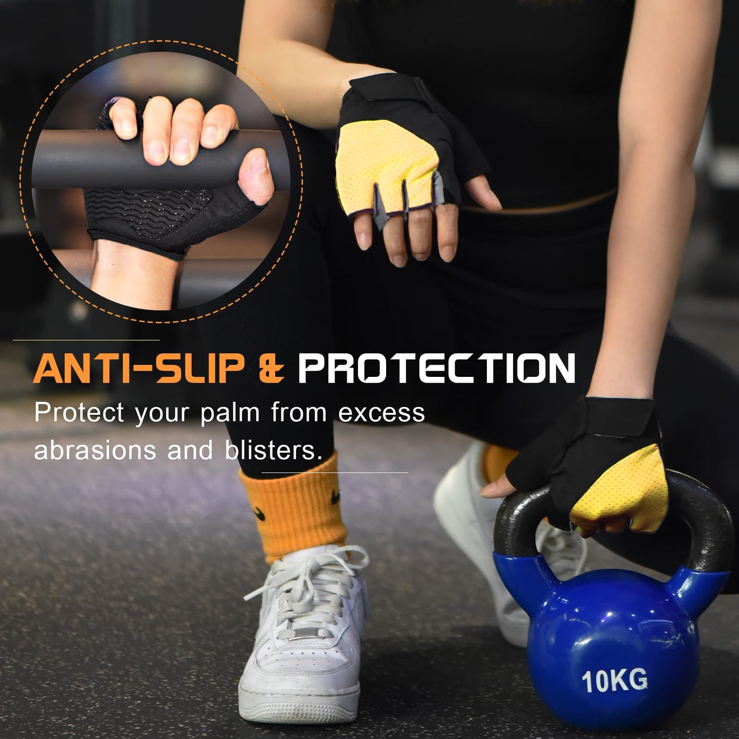 Fingerless Breathable Workout Gloves for Weightlifting, Cycling, and Gym Workouts