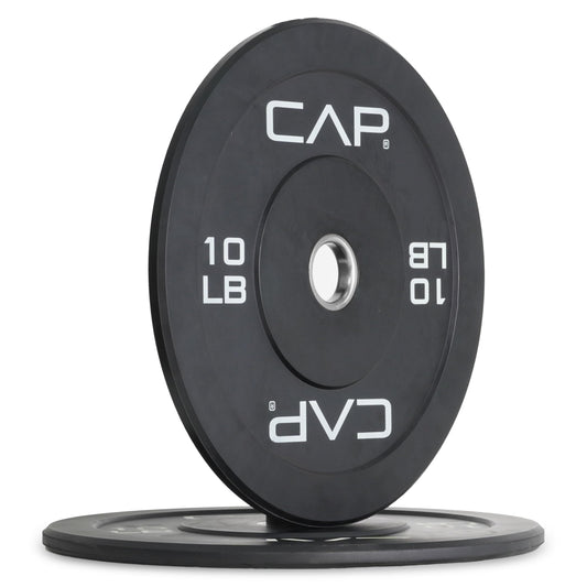 CAP Barbell Rubber Olympic Bumper Plate – Durable Weight Plate for Strength Training and Weightlifting, Available in Multiple Colors and Weight Options