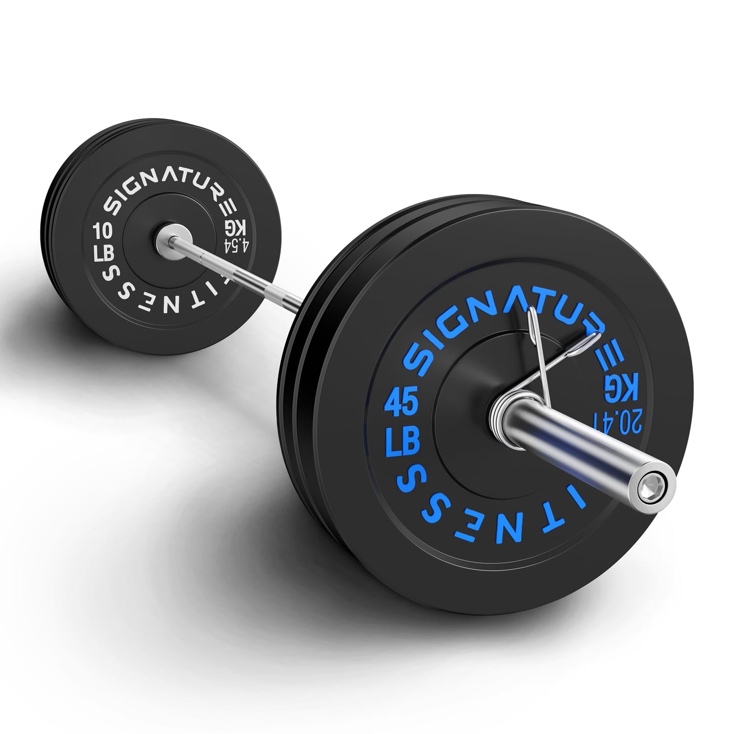 Fitvids Olympic Bumper Plates Set, 2" Weight Plates for Strength Training & Weightlifting, Pairs or Sets, or Sets with Barbell – Multiple Options