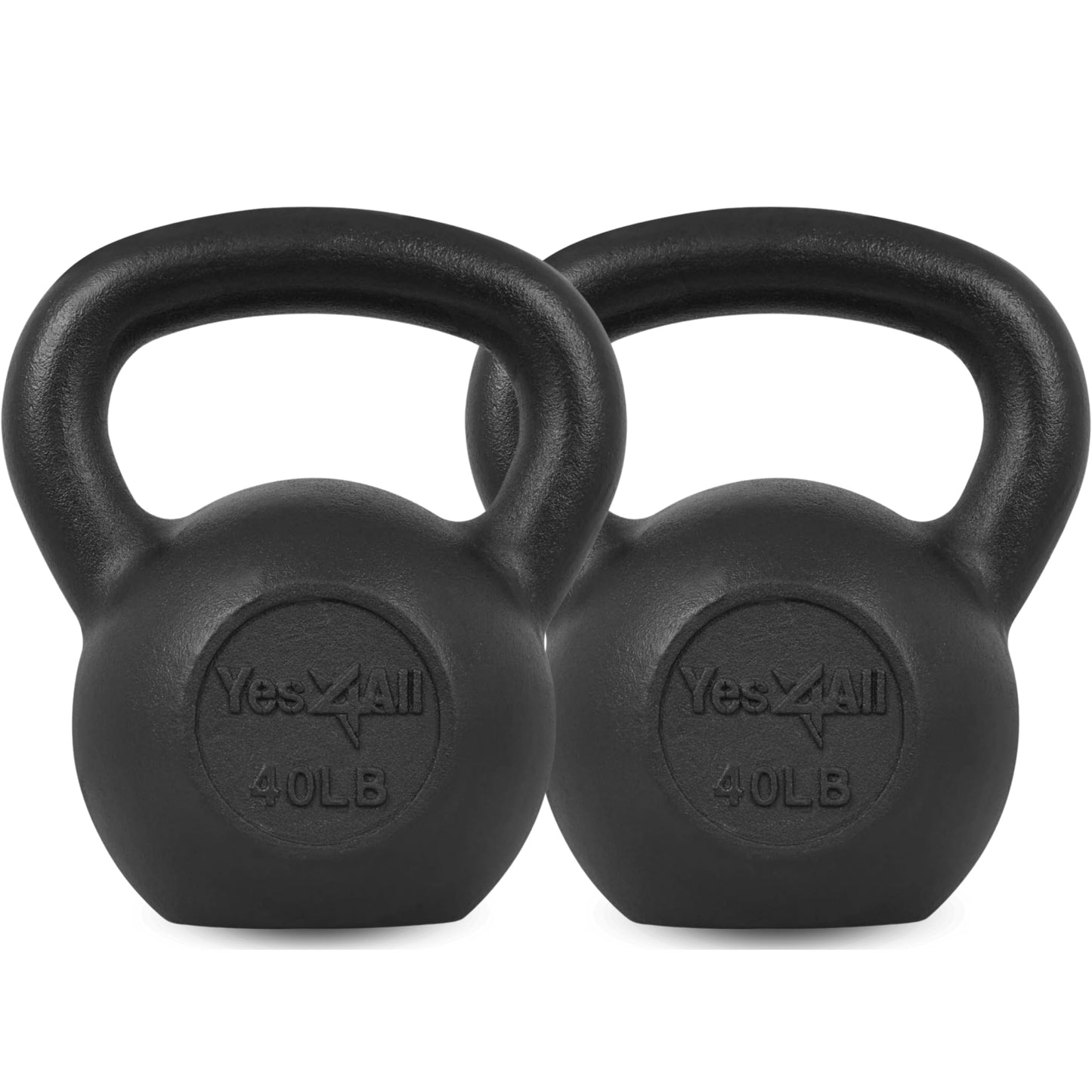 Cast Iron Kettlebell 5–80 lbs, Strength Training Weight for Full Body Workouts, Push-Ups and Grip Exercises at Home or Gym