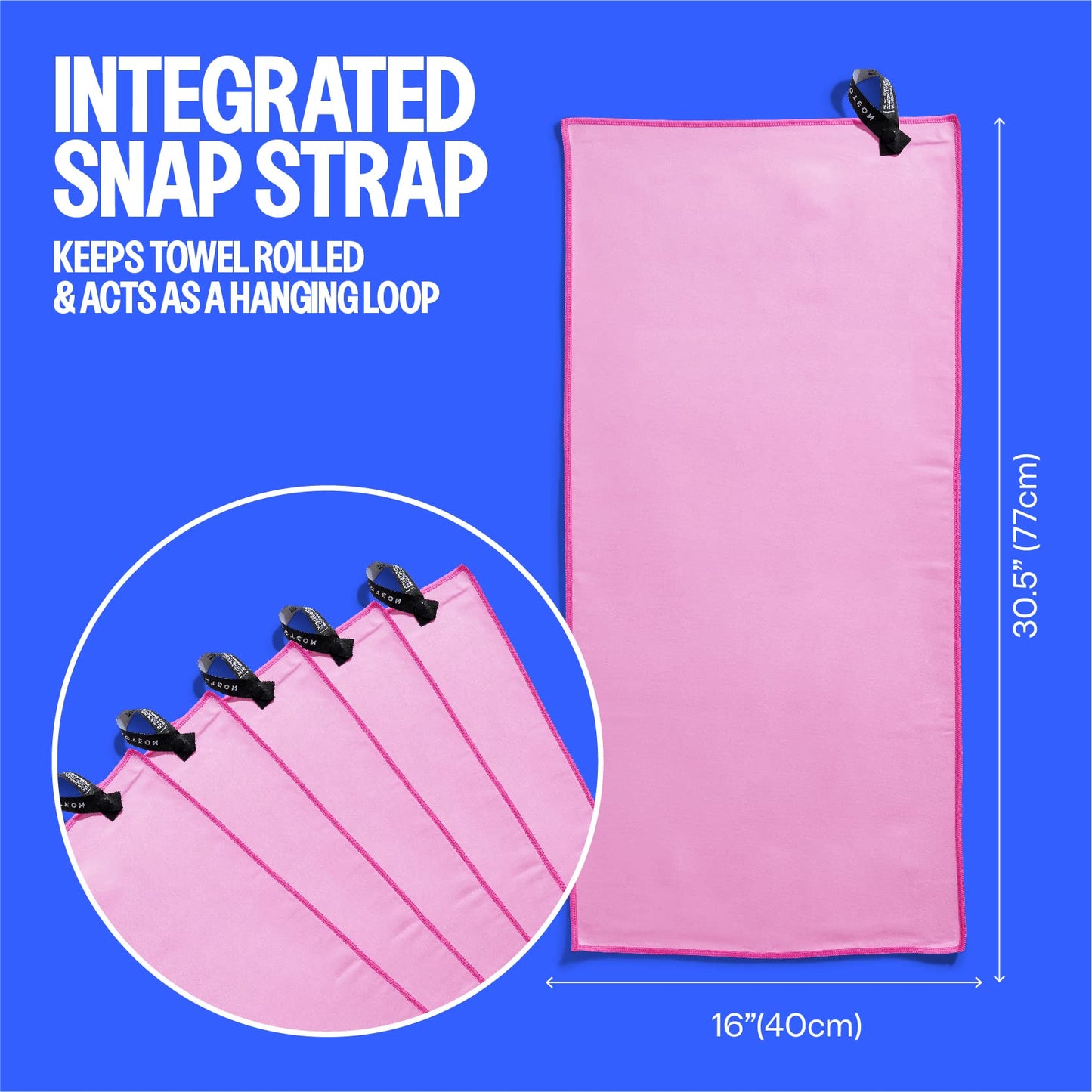 Acteon Microfiber Gym Towels (5 Pack, Lavender Rose) – Quick Dry Silver ION Odor-Free Towels | Super Absorbent & Fast Drying Sweat Towels for Women | Ideal for Workout, Yoga, Pilates, Tennis, Running, Swimming & Travel – 16x30.5 Inch