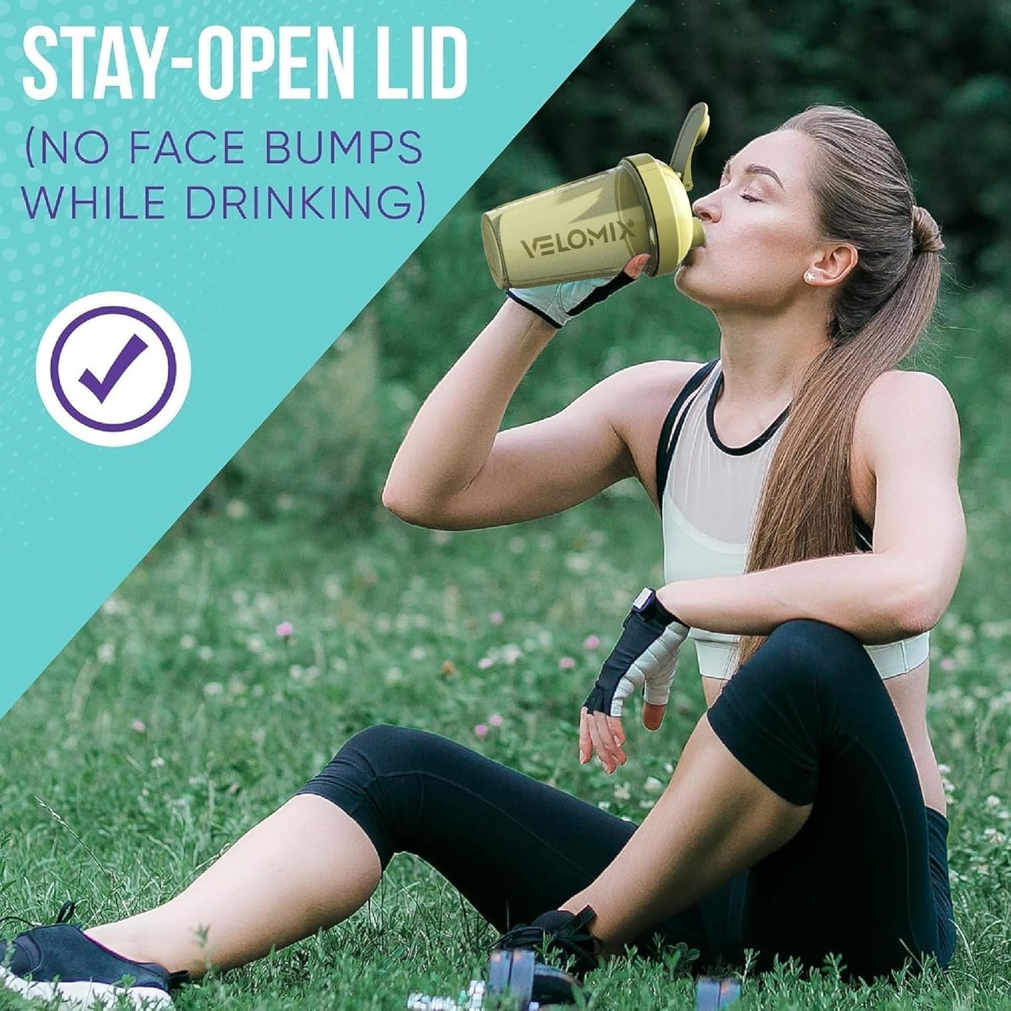 VELOMIX -6 PACK- 20 oz Protein Shaker Bottles for Protein Mixes | Leak-Proof Small Shaker Cups with Wire Whisks | Durable Protein Shake Bottle Pack for Gym, Fitness, and Smoothies (Pastel Shades Series)