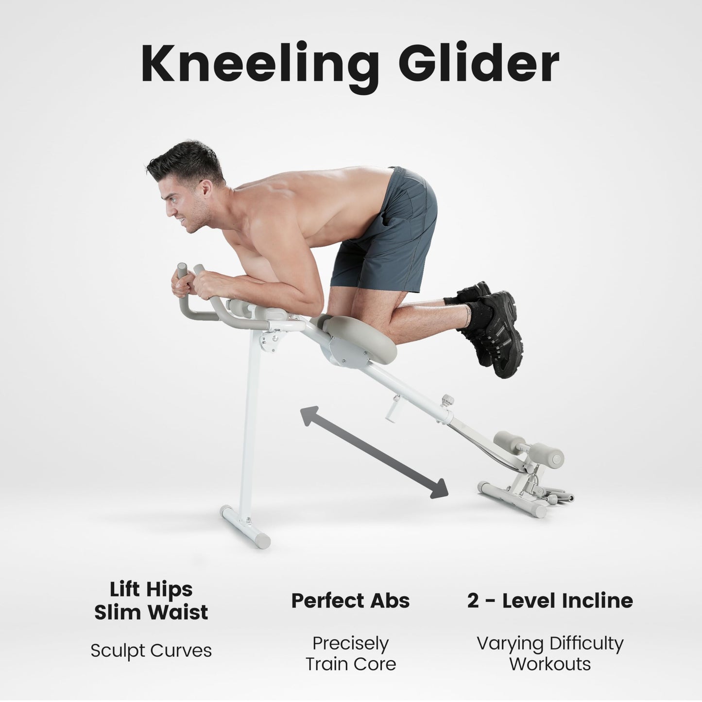 WONDER CORE Pro Max Ab Machine – 4-in-1 Ab Workout Equipment for Home Gym Training, Stomach Exercise Machine with Rowing, Leg Press, Glider & Roman Chair Functions