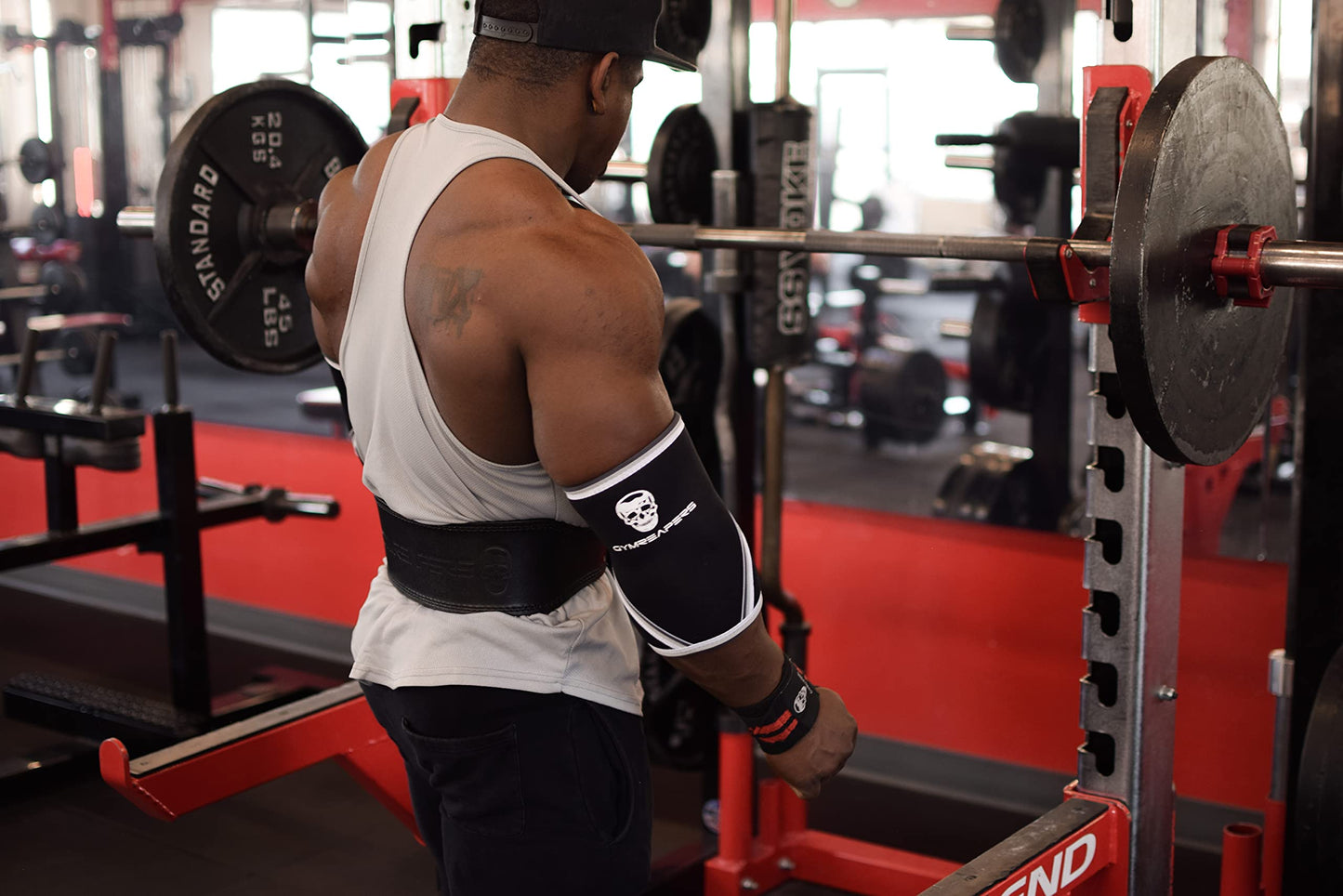 Elbow Sleeves with Wrist Wraps (Pair) – 5mm Neoprene Elbow Brace for Compression & Support – Ideal for Powerlifting, Weightlifting, Bench Press & Tendonitis Relief – For Men & Women