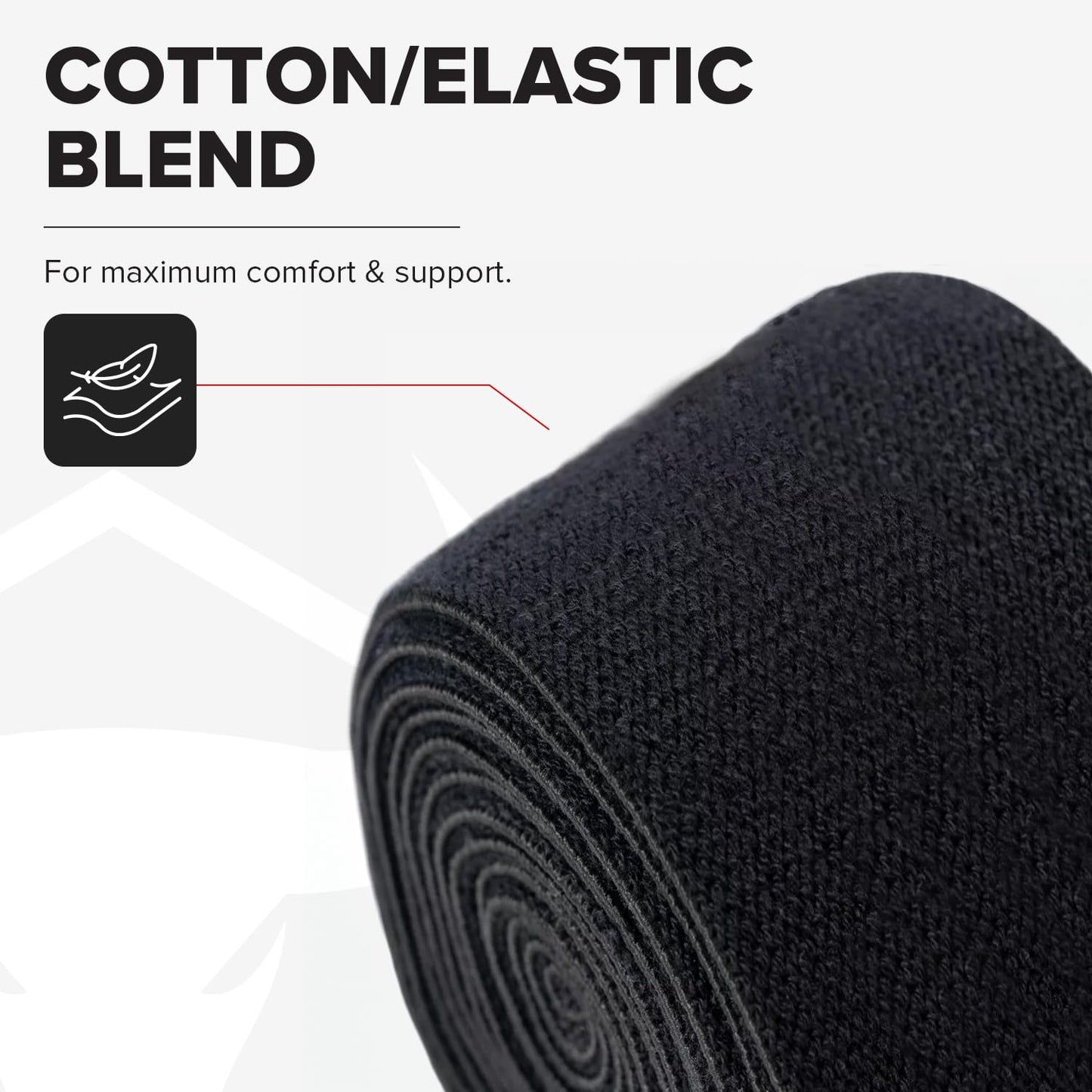 80" Elastic Knee Wraps for Weightlifting, Squats, and Powerlifting, Compression Knee Support for Gym and Strength Training