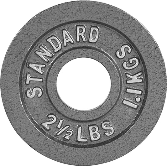 CAP Barbell 2-Inch Olympic Weight Plate – Cast Iron Barbell Plates for Strength Training, Powerlifting, and Weightlifting | Multiple Weight Options