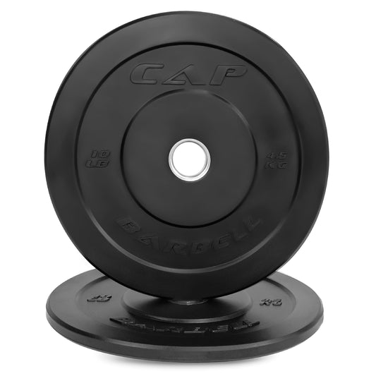 CAP Barbell Rubber Olympic Bumper Plate – Durable Weight Plate for Strength Training and Weightlifting | Multiple Colors and Weight Options