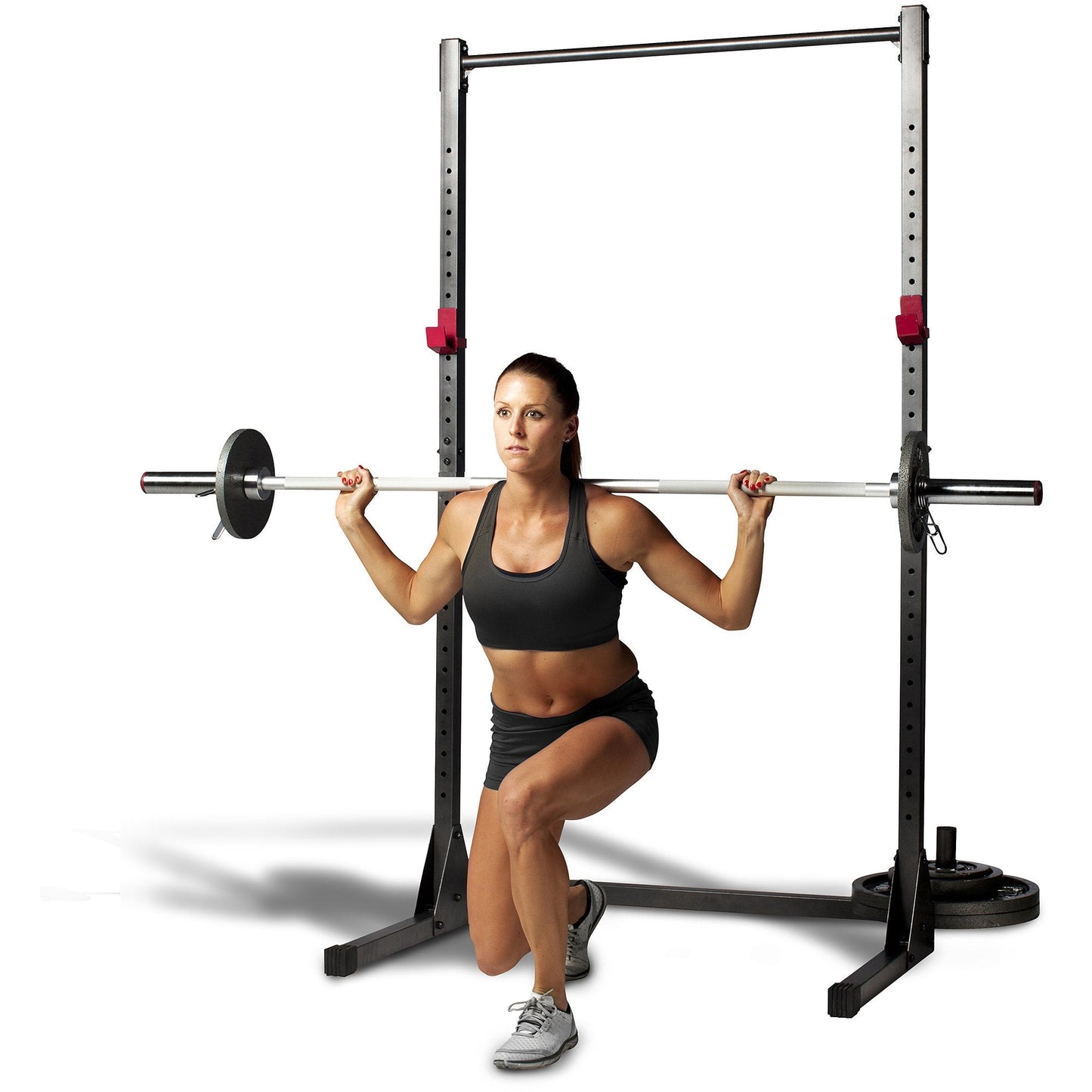CAP Barbell Power Rack with Attachments – Adjustable Strength Training Rack for Home Gym Workouts