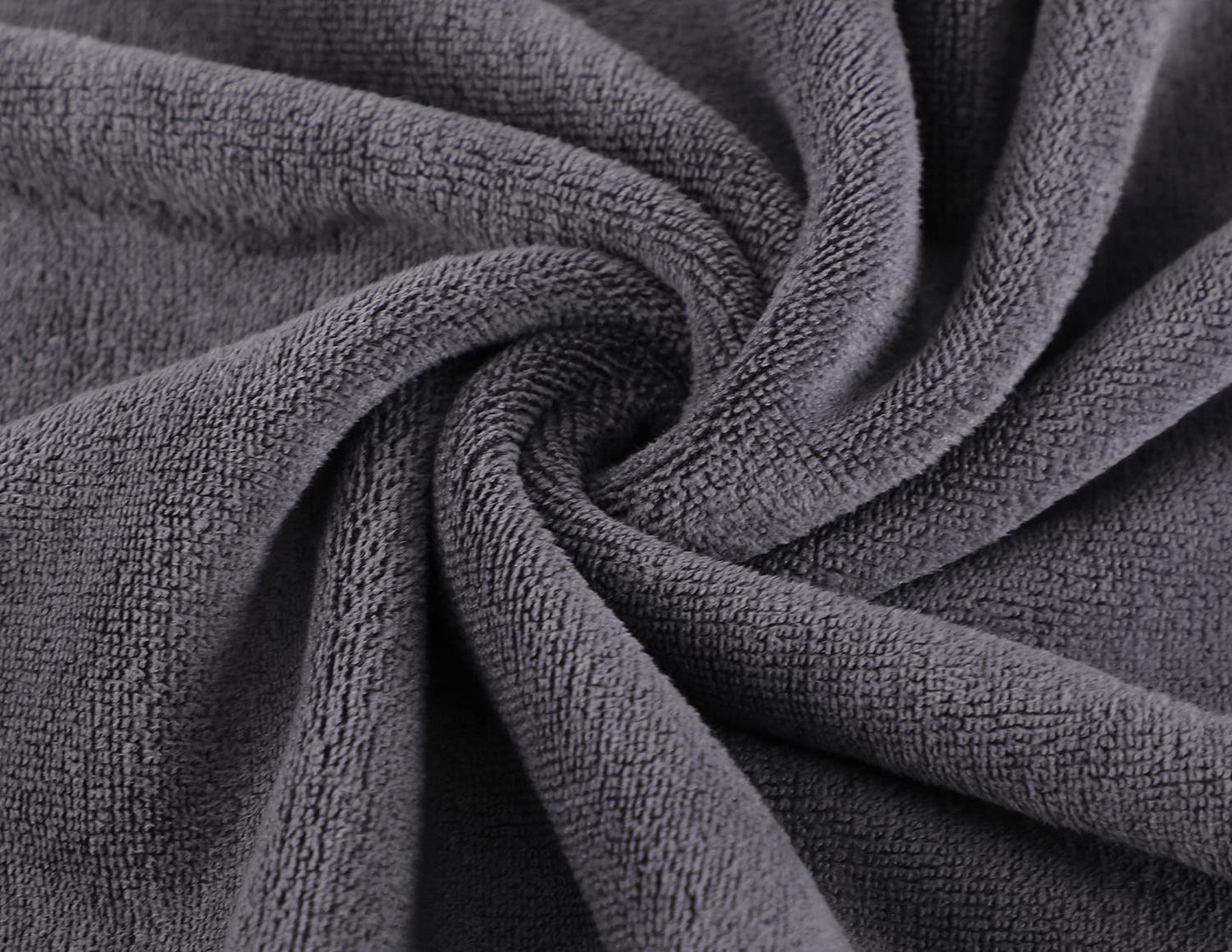 Microfiber Gym Towels (3 Pack, Grey+Blue+Purple) – Large 15"x31" 380-GSM Super Soft, Quick-Drying Towels for Exercise, Fitness, Sports & Workouts