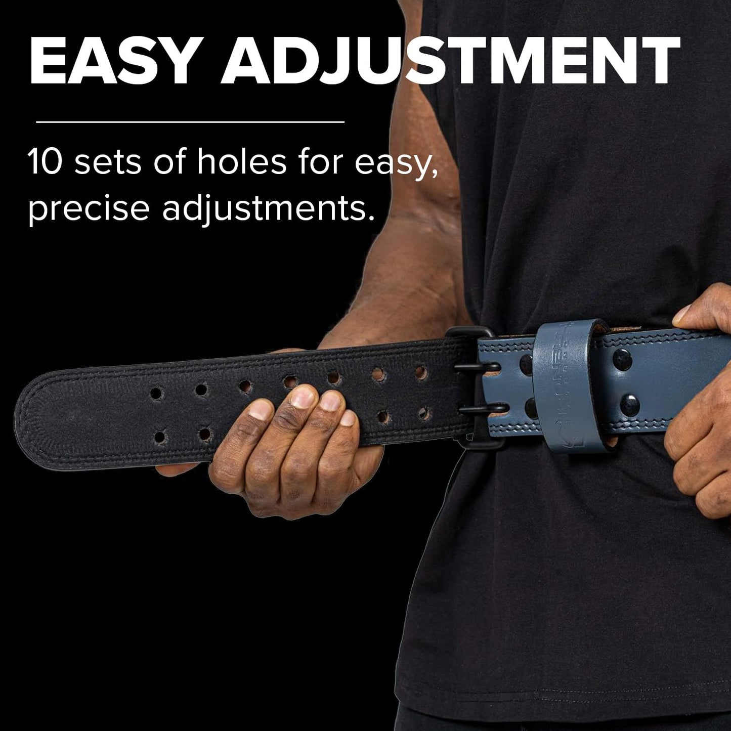 7mm Leather Weight Lifting Belt, 4" to 2" Tapered Premium Belt for Olympic Lifting, Powerlifting, Cross Training, and Gym Workouts for Men and Women