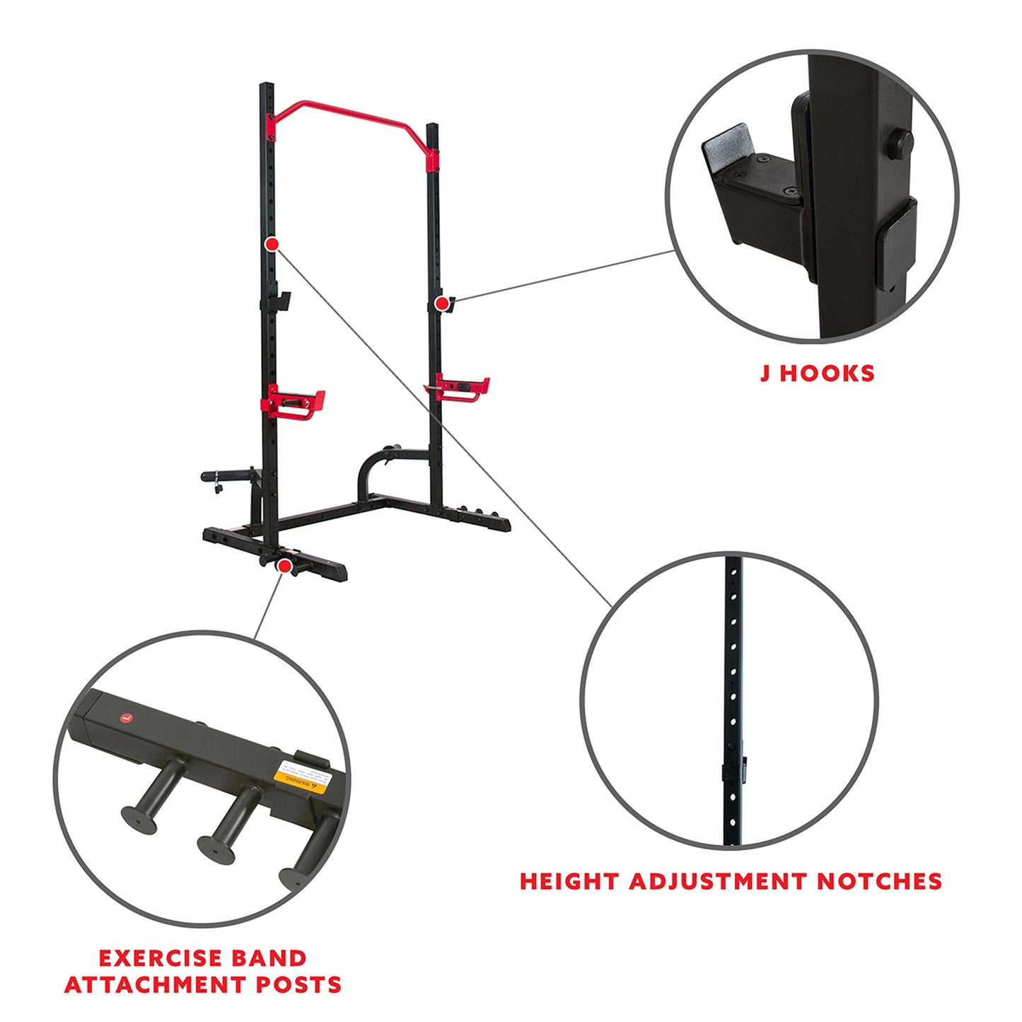 Adjustable Multi-Function Squat Rack – Barbell Rack for Weight Lifting, Home Gym Workouts, Bench Press, Supports Up to 690 lbs