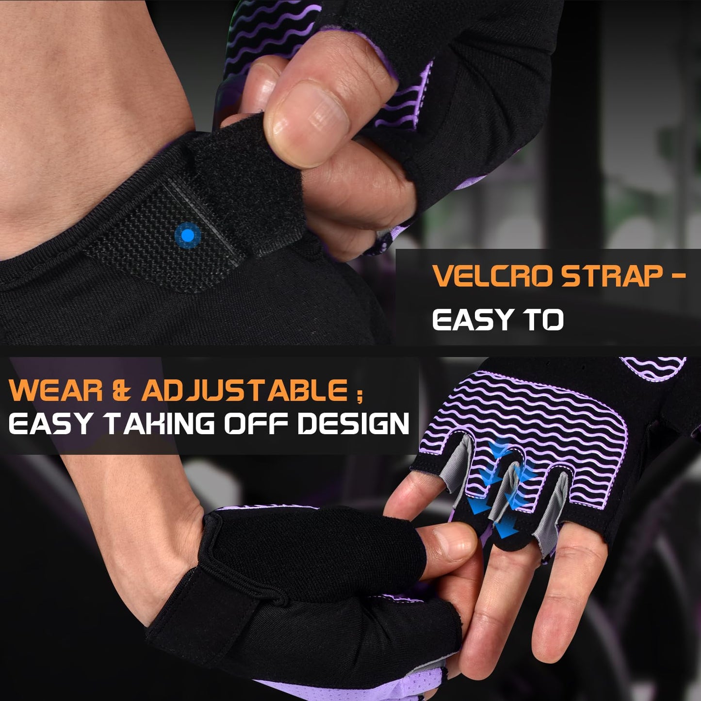 Fingerless Breathable Workout Gloves for Weightlifting, Cycling, and Fitness Training