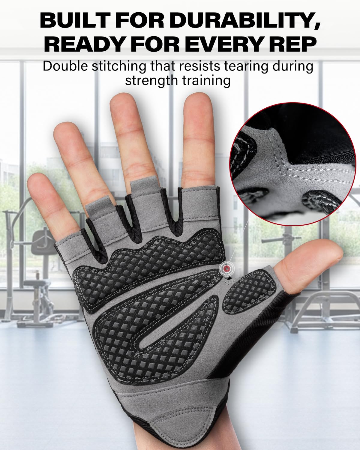 Lightweight Workout Gloves for Men and Women, Weight Lifting Gloves with Excellent Grip for Gym, Cycling, Pull Ups, and Rowing