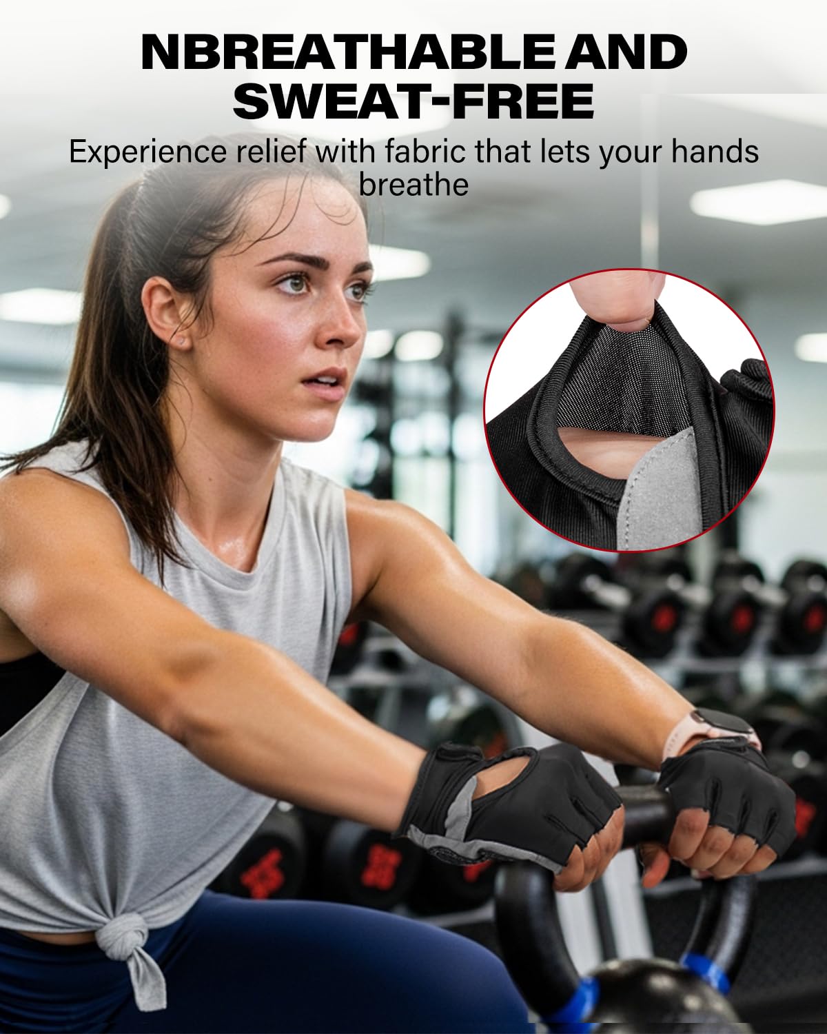 Lightweight Workout Gloves for Men and Women, Weight Lifting Gloves with Excellent Grip for Gym, Cycling, Pull Ups, and Rowing