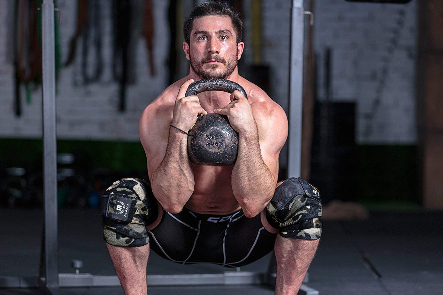 72" Elastic Knee Wraps for Men and Women, Pair of Compression Straps for Squats, Weightlifting, Powerlifting, and Gym Workouts