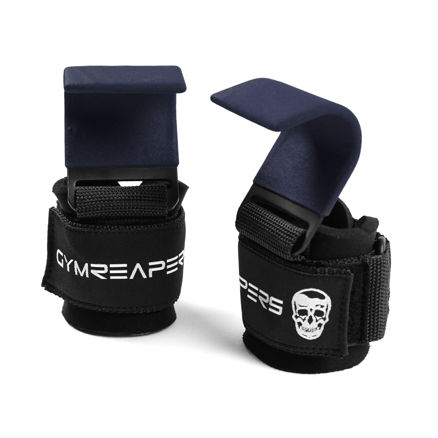 Weight Lifting Hooks Pair, Heavy Duty Wrist Straps with Hand Grip Support for Deadlifts, Pull Ups, and Shrugs for Men and Women